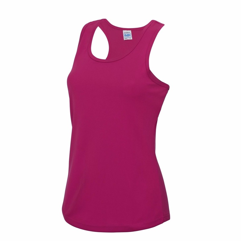 Sportkleding sneldrogend fuchsia dames hemd