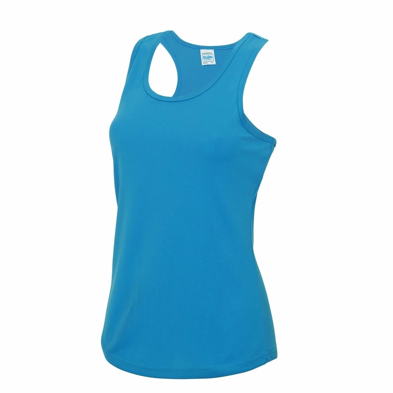 Sportkleding sneldrogend blauwe dames hemd