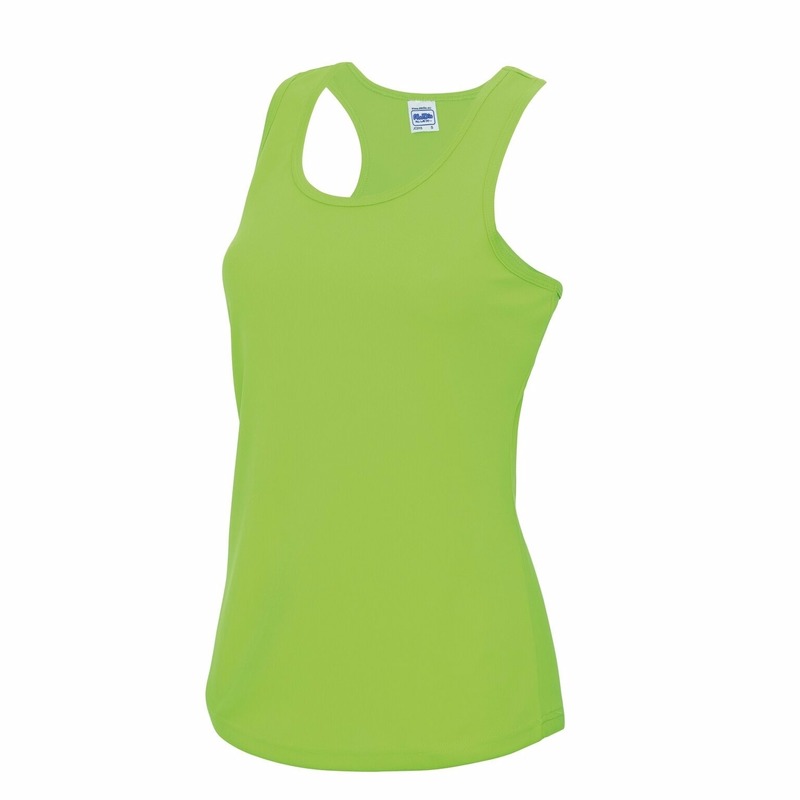 Sportkleding sneldrogend neon groen dames hemd